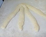 A picture of step 2 of Challah Bread.