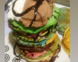 Φωτογραφία βήματος 6 της συνταγής Τα Pancakes των χρωμάτων ♠️💜(νηστίσιμο)