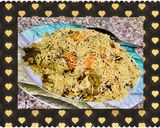 A picture of step 3 of Mutton Afghani pulao.