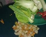 77.Pokcoy garlic sup langkah memasak 4 foto