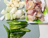 糯米椒文昌雞綠咖哩的食譜步驟1照片