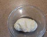 A picture of step 1 of Macroni calzone.