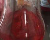 A picture of step 2 of Roohafza with lemon.