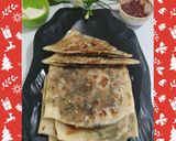 A picture of step 16 of Turkish/gozleme Feta-Spinach Flatbread.