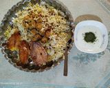 عکس مرحله 8 از دستور عدس پلو با مرغ🍗🥘🍚
