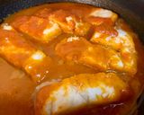 Foto del paso 4 de la receta Bacalao con tomate y espaguetis de judías verdes