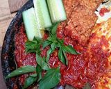 Foto langkah ke 7 dari resep Sambal Penyet telur Tempe.