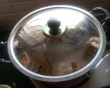 A picture of step 4 of Veg student biryani.