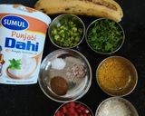 કેળા નું રાઇતું (Kela Raita Recipe In Gujarati) રેસીપી સ્ટેપ1ફોટો