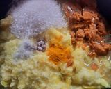 A picture of step 2 of Aam Chunda or Sweet Mango pickle.