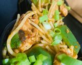 A picture of step 10 of Chilli Chicken Spaghetti.