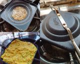 A picture of step 3 of Semolina and flattened rice handavo and sandwich.
