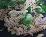 รูปขั้นตอนการทำที่ 3 ของ พาสต้า (ฟูซิลี) ผัดหมูสับตำลึง เมนูเด็ก 2 ขวบ ผู้ใหญ่ทานได้