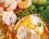 A picture of step 5 of Broccoli & Shrimp Noodle Soup.