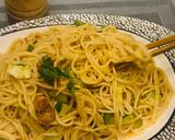 A picture of step 7 of One-Pot Chicken Spaghetti.