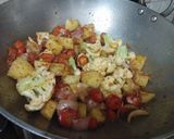 A picture of step 5 of Veg pulao.