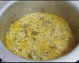 A picture of step 15 of Rangeen Pulao.