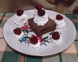 Étcsokoládés brownie meggyel 🍒🍫🍒🍫 recept fázis 11 fotója