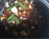 Foto langkah ke 4 dari resep Nasi gurih magic com extra ayam dan sayur.