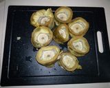 Foto del paso 10 de la receta Alcachofas rellenas de brandada de bacalao