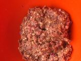 Juicy homemade burgers-with caramelized onions