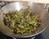 A picture of step 6 of Garlic Flat Beans or Lahsuni Sem.
