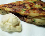 Foto del paso 28 de la receta: Tortilla cuajada de patatas, ajos, perejil y jengibre