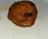 A picture of step 6 of Cheese burst chicken burger.