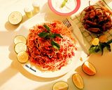 عکس مرحله 5 از دستور پاستا با سس گوجه و ریحان