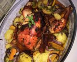 A picture of step 3 of Grilled chicken with potatoes and carrots.