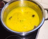 A picture of step 2 of Pea Dal (Yellow Split Peas) with Garden Herbs.
