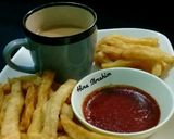 A picture of step 6 of Tea with Fries.