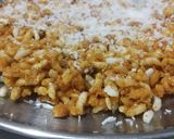 A picture of step 13 of Murmura Chikki.