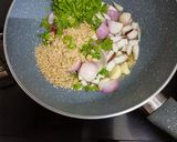 A picture of step 2 of Stuffed brinjal masala.