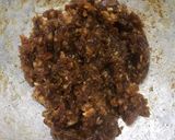 A picture of step 3 of Khajur Dryfruit roll and katori.