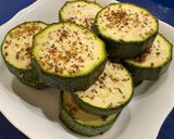 A picture of step 3 of Italian Herb Roasted Zucchini.
