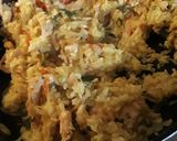 Foto del paso 8 de la receta: Pollo salteado con verduras y arroz amarillo