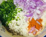 A picture of step 1 of Jowar Chilla.