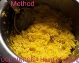 A picture of step 3 of Kesariya chawal.