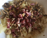 Foto del paso 3 de la receta: Guisantes con bacon, champiñones y tomate