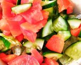 A picture of step 3 of Greek Salad.