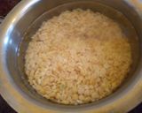 A picture of step 2 of Thinai arisi bisebelabath.