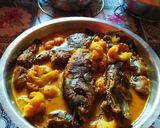 আলু ফুলকপি দিয়ে কৈ মাছের ঝোল(alu fulkopi diye koi machher jhol recipe in bengali) রেসিপি ধাপ - 8 ছবি