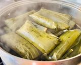 Foto langkah ke 8 dari resep Lapek Sagan / Selimpok /Lepat Pisang.