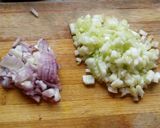 A picture of step 1 of Boondi raita.