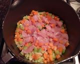 A picture of step 1 of Grandad's Chicken and Pasta.