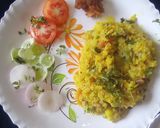 A picture of step 4 of Panch dal khichdi.