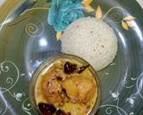 A picture of step 4 of Dahi baray with white rice.