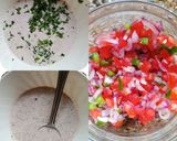 A picture of step 2 of Ragi Uttapam.