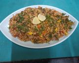 A picture of step 4 of Corn & Vegetable Tawa Rice.